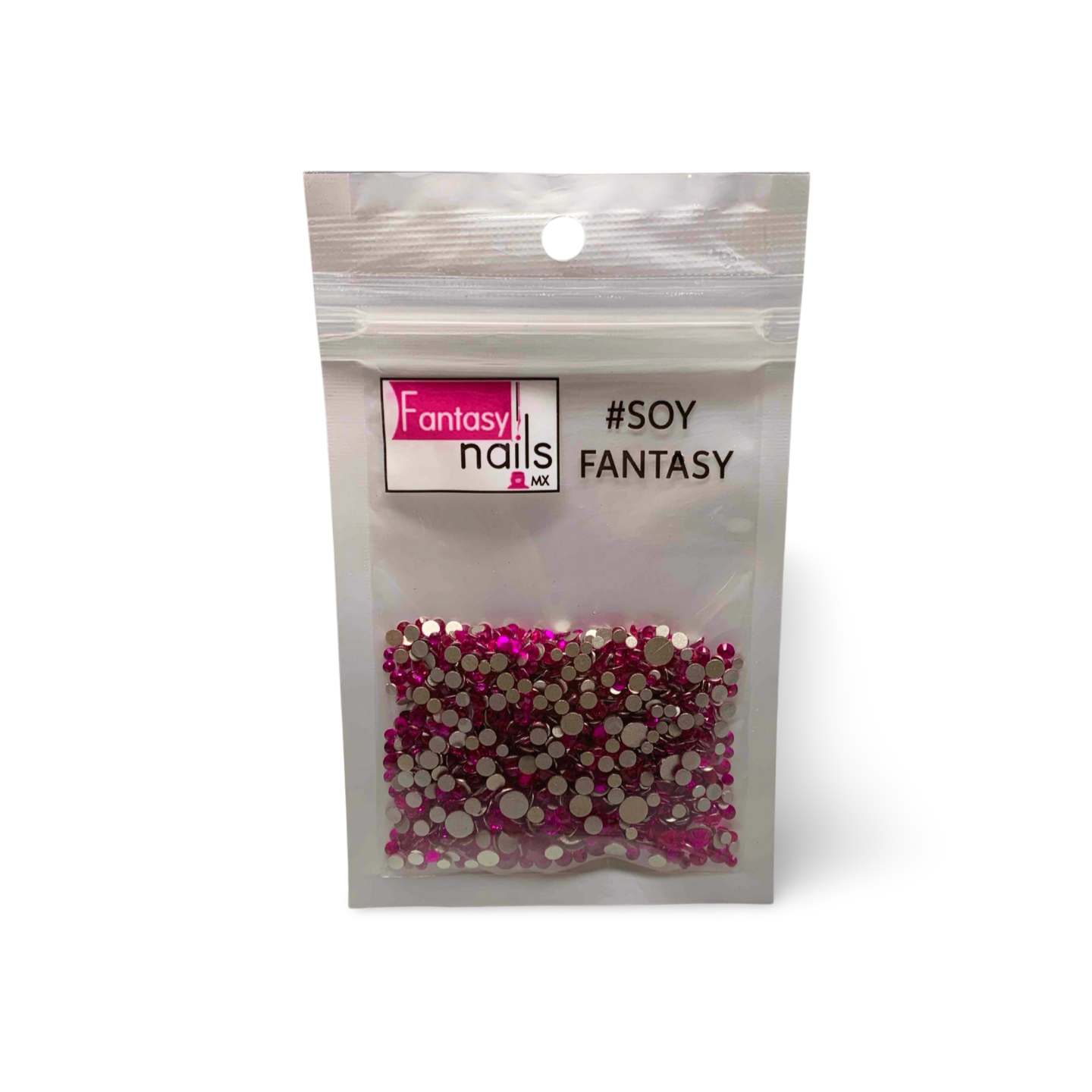 Cristales Mix Fucsia