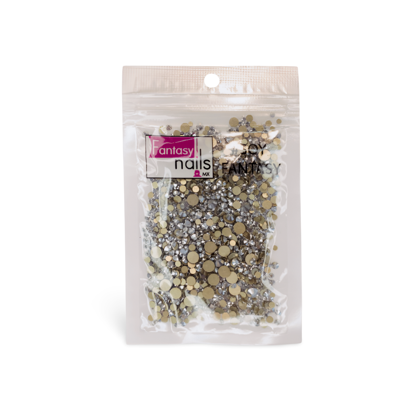 Cristales Mix Plata Metalico